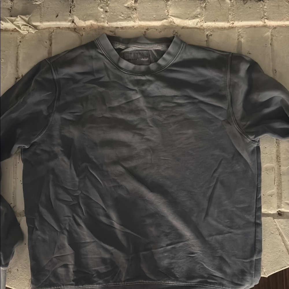 American Eagle Outfitters Men's Charcoal Crewneck Sweater